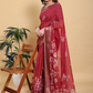 Rajwada Red Cotton Printed Saree For Women