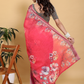 Rajwada Pink Cotton Printed Saree For Women