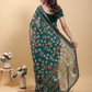 Rajwada Teal Green Cotton Printed Saree For Women