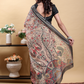Rajwada Beige Cotton Printed Saree For Women