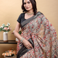 Rajwada Beige Cotton Printed Saree For Women