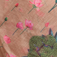 Rajwada Peach Cotton Printed Saree For Women
