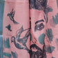 Rajwada Dusty Pink Cotton Linen Printed Saree For Women