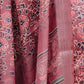 Rajwada Dusty Mauve Cotton Linen Printed Saree For Women