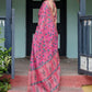 Rajwada Pink Cotton Linen Printed Saree For Women