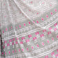 Rajwada Silver Grey Cotton Linen Printed Saree For Women