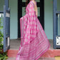 Rajwada Pink Cotton Linen Printed Saree For Women