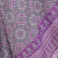 Rajwada Light Purple And Black Cotton Linen Printed Saree For Women