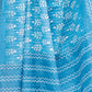 Rajwada Sky Blue Cotton Linen Printed Saree For Women