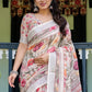 Rajwada Multicolor Cotton Linen Printed Saree For Women