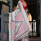 Rajwada White And Black Cotton Linen Printed Saree For Women