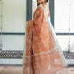 Rajwada Light Brown Cotton Linen Printed Saree For Women
