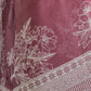 Rajwada Maroon Cotton Linen Printed Saree For Women