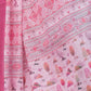 Rajwada Light Pink Cotton Linen Printed Saree For Women