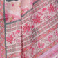 Rajwada Pink Cotton Linen Printed Saree For Women