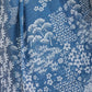Rajwada Dusty Blue Cotton Linen Printed Saree For Women
