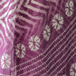 Rajwada Purple Cotton Linen Printed Saree For Women