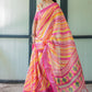 Rajwada Multicolor Cotton Linen Printed Saree For Women