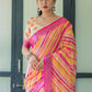 Rajwada Multicolor Cotton Linen Printed Saree For Women
