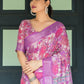 Rajwada Multicolor Cotton Linen Printed Saree For Women