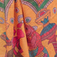 Rajwada Dark Pink Cotton Linen Printed Saree For Women