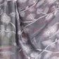 Rajwada Dark Grey Cotton Linen Printed Saree For Women