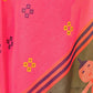 Rajwada Pink Cotton Blend Printed Saree For Women