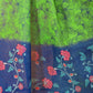 Rajwada Light Green Cotton Blend Printed Saree For Women