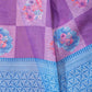 Rajwada Purple Cotton Blend Printed Saree For Women