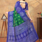 Rajwada Dark Green And Blue Cotton Blend Printed Saree For Women