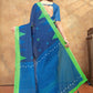 Rajwada Navy Blue Cotton Blend Printed Saree For Women