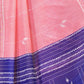Rajwada Light Pink Cotton Blend Printed Saree For Women