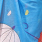 Rajwada Sky Blue Cotton Blend Printed Saree For Women