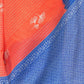 Rajwada Orange Cotton Blend Printed Saree For Women
