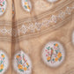 Rajwada Beige Cotton Blend Printed Saree For Women