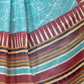 Rajwada Sky Blue Cotton Blend Printed Saree For Women