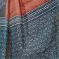 Rajwada Brown Cotton Blend Printed Saree For Women