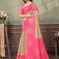 Rajwada Beige Cotton Blend Printed Saree For Women