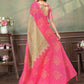 Rajwada Beige Cotton Blend Printed Saree For Women