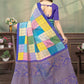 Rajwada Multicolor Cotton Blend Printed Saree For Women