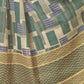 Rajwada Sage Green Cotton Blend Printed Saree For Women