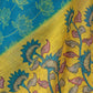 Rajwada Teal Blue Cotton Blend Printed Saree For Women