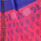 Rajwada Royal Blue And Pink Cotton Blend Printed Saree For Women