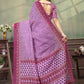 Rajwada Lavender Cotton Blend Printed Saree For Women