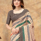 Rajwada Multicolor Cotton Blend Printed Saree For Women