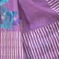 Rajwada Lavender Cotton Blend Printed Saree For Women