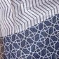 Rajwada Off White And Navy Blue Cotton Blend Printed Saree For Women