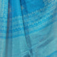 Rajwada Blue Cotton Blend Printed Saree For Women