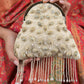 Rajwada Off White Shells and Beads Embroidered Batua for Women