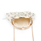Rajwada Off White Shells and Beads Embroidered Batua for Women